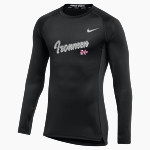 NOWATA HIGH SCHOOL IRONMEN <span class="pdp-name-mascot">NOWATA IRONMEN</span> Nike Men's Pro Long Sleeve Compression Top Front Thumbnail