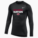 LOWELL HIGH SCHOOL RED DEVILS <span class="pdp-name-mascot">LOWELL RED DEVILS</span> Nike Men's Pro Long Sleeve Compression Top Front Thumbnail