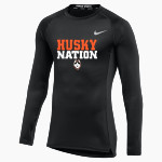 ABSAROKEE HIGH SCHOOL HUSKIES <span class="pdp-name-mascot">ABSAROKEE HUSKIES</span> Nike Men's Pro Long Sleeve Compression Top Front Thumbnail