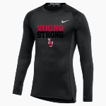 La Jolla Vikings Nike Men's Pro Long Sleeve Compression Top Front Thumbnail