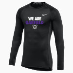 Garfield Bulldogs <span class="pdp-name-mascot">Garfield Bulldogs</span> Nike Men's Pro Long Sleeve Compression Top Front Thumbnail