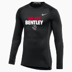 BENTLEY SENIOR HIGH SCHOOL BULLDOGS Nike Men's Pro Long Sleeve Compression Top Front Thumbnail
