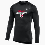 San Francisco University High School <span class="pdp-name-mascot">San Francisco University High School Red Devils</span> Nike Men's Pro Long Sleeve Compression Top Front Thumbnail