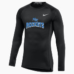 ROBINSON HIGH SCHOOL ROCKETS <span class="pdp-name-mascot">ROBINSON ROCKETS</span> Nike Men's Pro Long Sleeve Compression Top Front Thumbnail