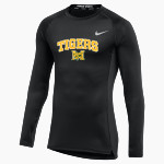 MCCOMB HIGH SCHOOL TIGERS <span class="pdp-name-mascot">MC COMB TIGERS</span> Nike Men's Pro Long Sleeve Compression Top Front Thumbnail