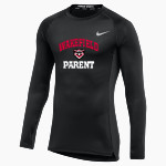 Wakefield Owls <span class="pdp-name-mascot">Wakefield Country Day School Owls</span> Nike Men's Pro Long Sleeve Compression Top Front Thumbnail