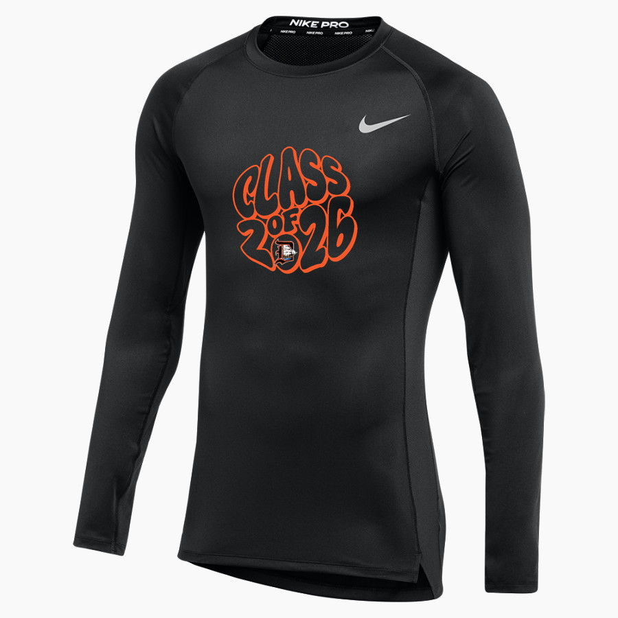 AC Davis Pirates Nike Men's Pro Long Sleeve Compression Top