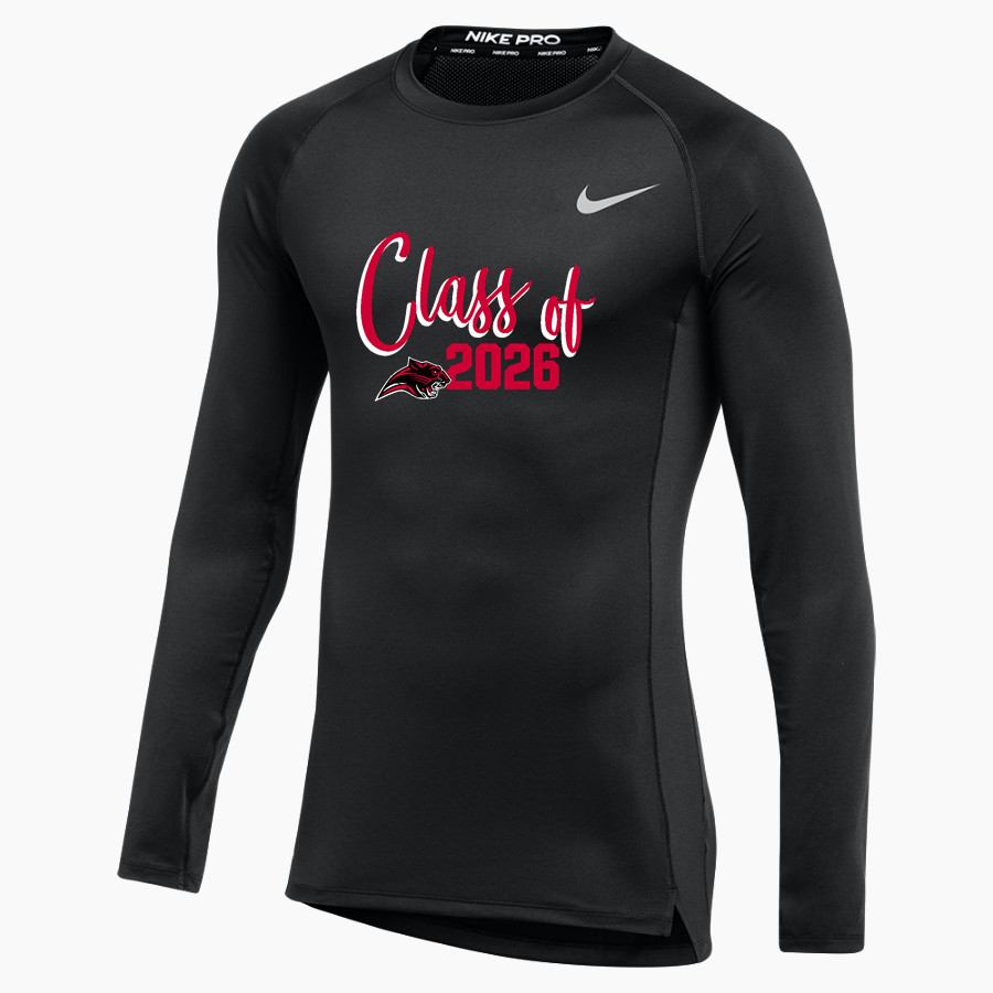 Powell Panthers <span class="pdp-name-mascot">Powell Panthers</span> Nike Men's Pro Long Sleeve Compression Top