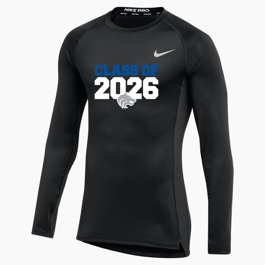 PBS HSA Wolves Nike Men's Pro Long Sleeve Compression Top