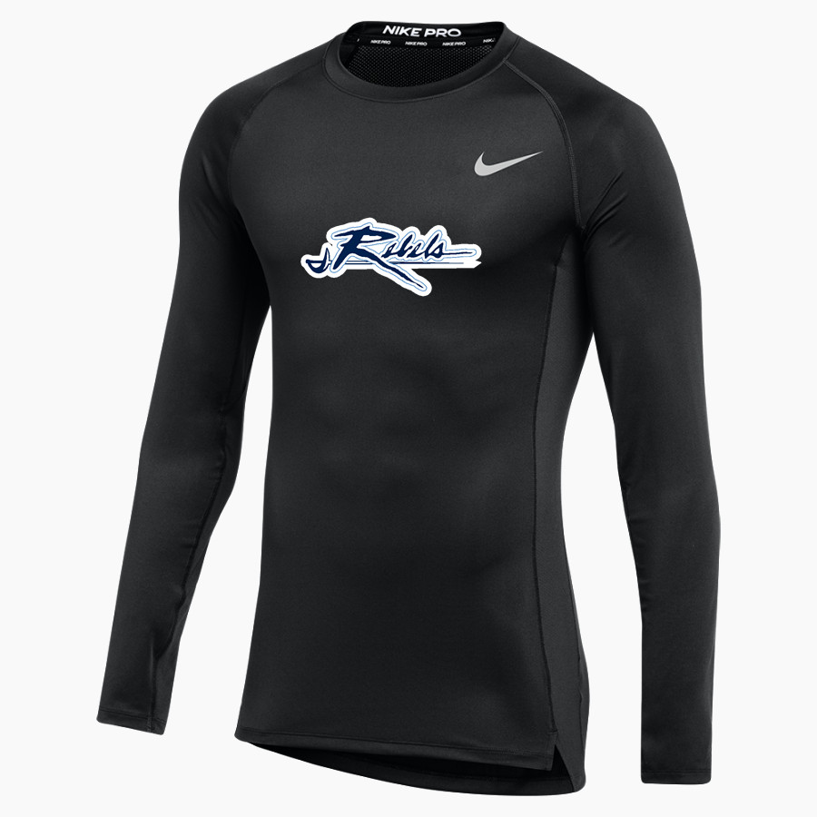 PATRICK HENRY HIGH SCHOOL REBELS <span class="pdp-name-mascot">PATRICK HENRY REBELS</span> Nike Men's Pro Long Sleeve Compression Top