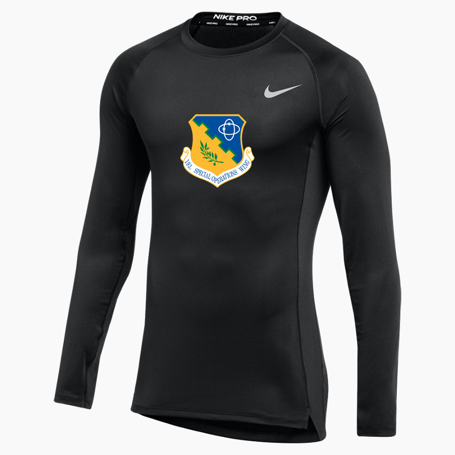 193rd Special Operations Wing 193rd SOW Nike Men's Pro Long Sleeve Compression Top