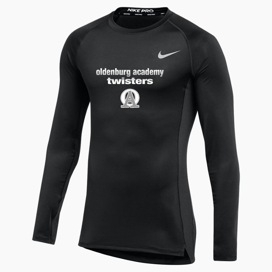 OLDENBURG ACADEMY TWISTERS Nike Men's Pro Long Sleeve Compression Top