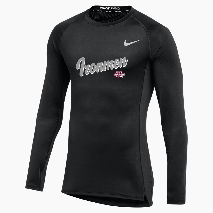 NOWATA HIGH SCHOOL IRONMEN <span class="pdp-name-mascot">NOWATA IRONMEN</span> Nike Men's Pro Long Sleeve Compression Top