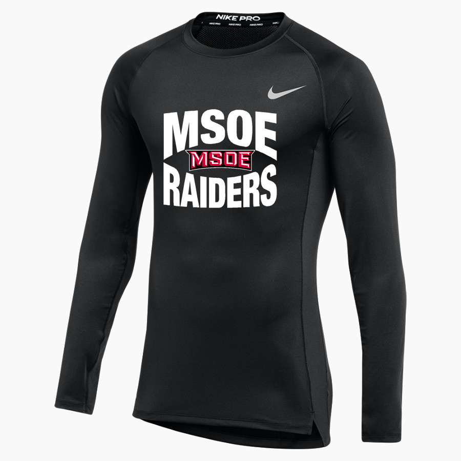Milwaukee School of Engineering Nike Men's Pro Long Sleeve Compression Top