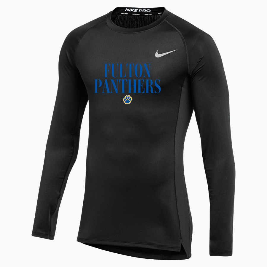 Fulton Panthers <span class="pdp-name-mascot">Fulton Jr. High School Panthers</span> Nike Men's Pro Long Sleeve Compression Top