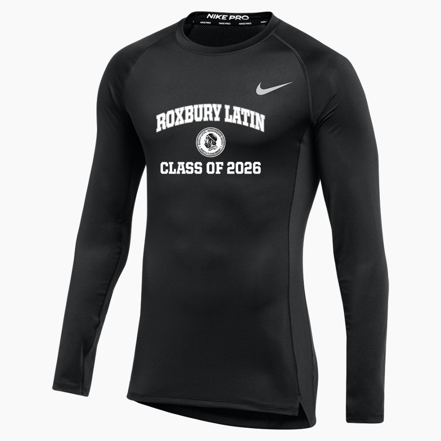 Roxbury Latin <span class="pdp-name-mascot">Roxbury Latin Foxes</span> Nike Men's Pro Long Sleeve Compression Top
