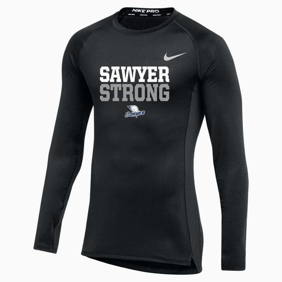 Saugerties Sawyers <span class="pdp-name-mascot">Saugerties Sawyers</span> Nike Men's Pro Long Sleeve Compression Top