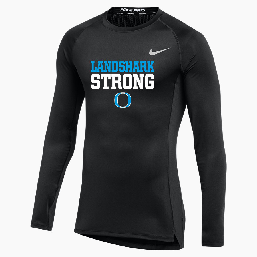 Oceanside Collegiate Academy Landsharks <span class="pdp-name-mascot">Oceanside Collegiate Academy Landsharks</span> Nike Men's Pro Long Sleeve Compression Top