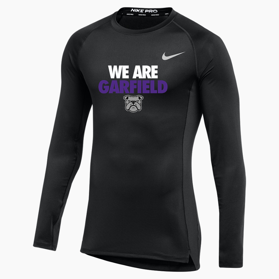 Garfield Bulldogs <span class="pdp-name-mascot">Garfield Bulldogs</span> Nike Men's Pro Long Sleeve Compression Top