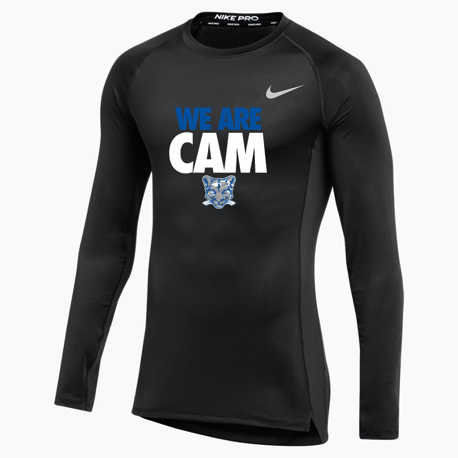 CAM HIGH SCHOOL COUGARS <span class="pdp-name-mascot">CAM COUGARS</span> Nike Men's Pro Long Sleeve Compression Top