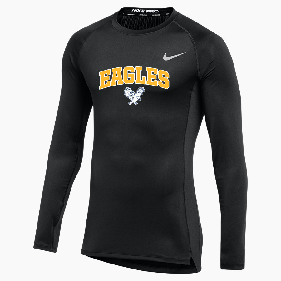Brooklane Baptist Eagles Nike Men's Pro Long Sleeve Compression Top