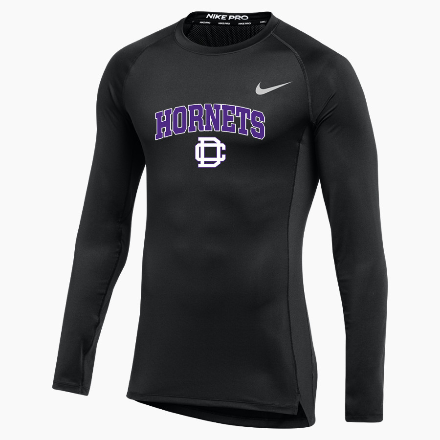 Deep Creek Hornets <span class="pdp-name-mascot">Deep Creek Hornets</span> Nike Men's Pro Long Sleeve Compression Top