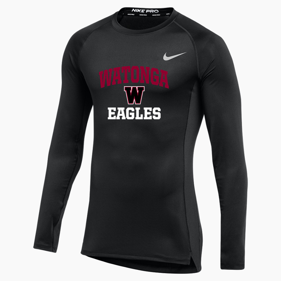 WATONGA HIGH SCHOOL EAGLES Nike Men's Pro Long Sleeve Compression Top