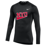NYO NYO <span class="pdp-name-mascot">NYO</span> Nike Men's Pro Long Sleeve Compression Top Front Thumbnail