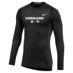 OLDENBURG ACADEMY TWISTERS <span class="pdp-name-mascot">OLDENBURG ACADEMY TWISTERS</span> Nike Men's Pro Long Sleeve Compression Top Front Thumbnail
