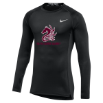 Math & Science Academy Dragons <span class="pdp-name-mascot">Math & Science Academy Dragons</span> Nike Men's Pro Long Sleeve Compression Top Front Thumbnail