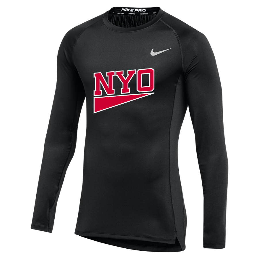 NYO NYO <span class="pdp-name-mascot">NYO</span> Nike Men's Pro Long Sleeve Compression Top