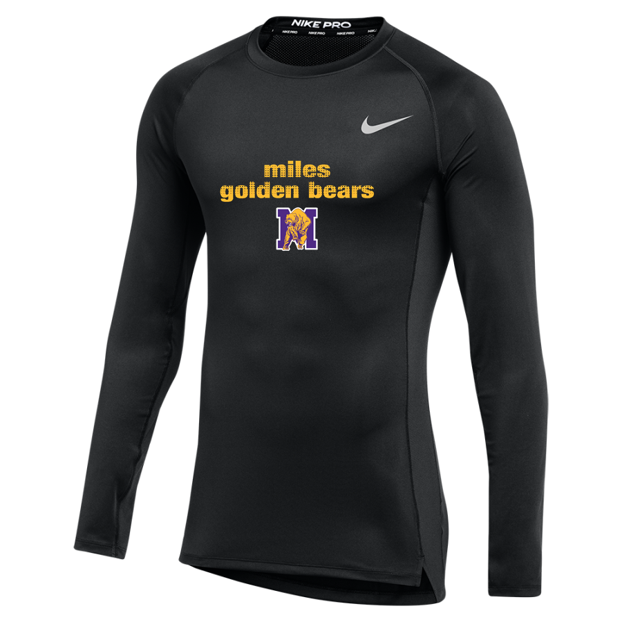 Miles Golden Bears <span class="pdp-name-mascot">Miles Golden Bear</span> Nike Men's Pro Long Sleeve Compression Top