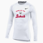 Donovan Bobcats Nike Men's Pro Long Sleeve Compression Top Front Thumbnail