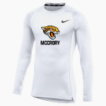 McCRORY HIGH SCHOOL JAGUARS <span class="pdp-name-mascot">MC CRORY JAGUARS</span> Nike Men's Pro Long Sleeve Compression Top Front Thumbnail