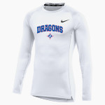 Jefferson Dragons <span class="pdp-name-mascot">Jefferson Dragons</span> Nike Men's Pro Long Sleeve Compression Top Front Thumbnail