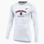 Lansingburgh Knights The Official Online Store <span class="pdp-name-mascot">Lansingburgh Knights</span> Nike Men's Pro Long Sleeve Compression Top Front Thumbnail