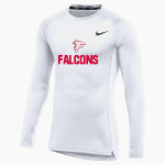 CONSTANTINE HIGH SCHOOL FALCONS <span class="pdp-name-mascot">CONSTANTINE FALCONS</span> Nike Men's Pro Long Sleeve Compression Top Front Thumbnail