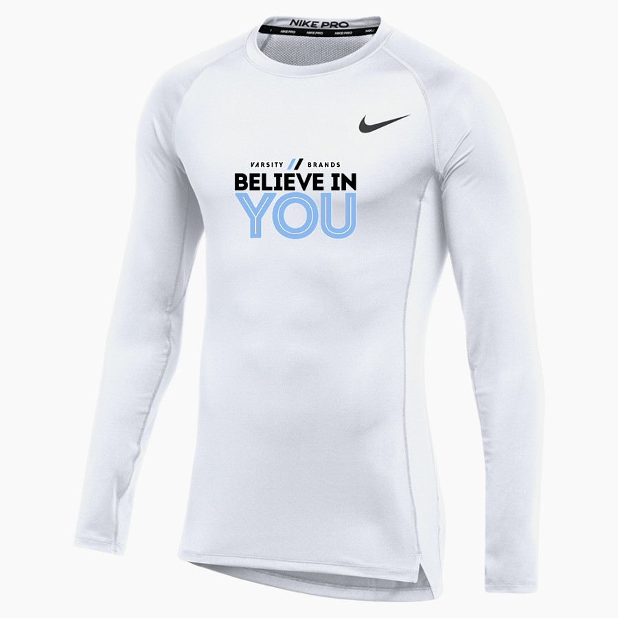 Believe In You <span class="pdp-name-mascot">Believe In You</span> Nike Men's Pro Long Sleeve Compression Top