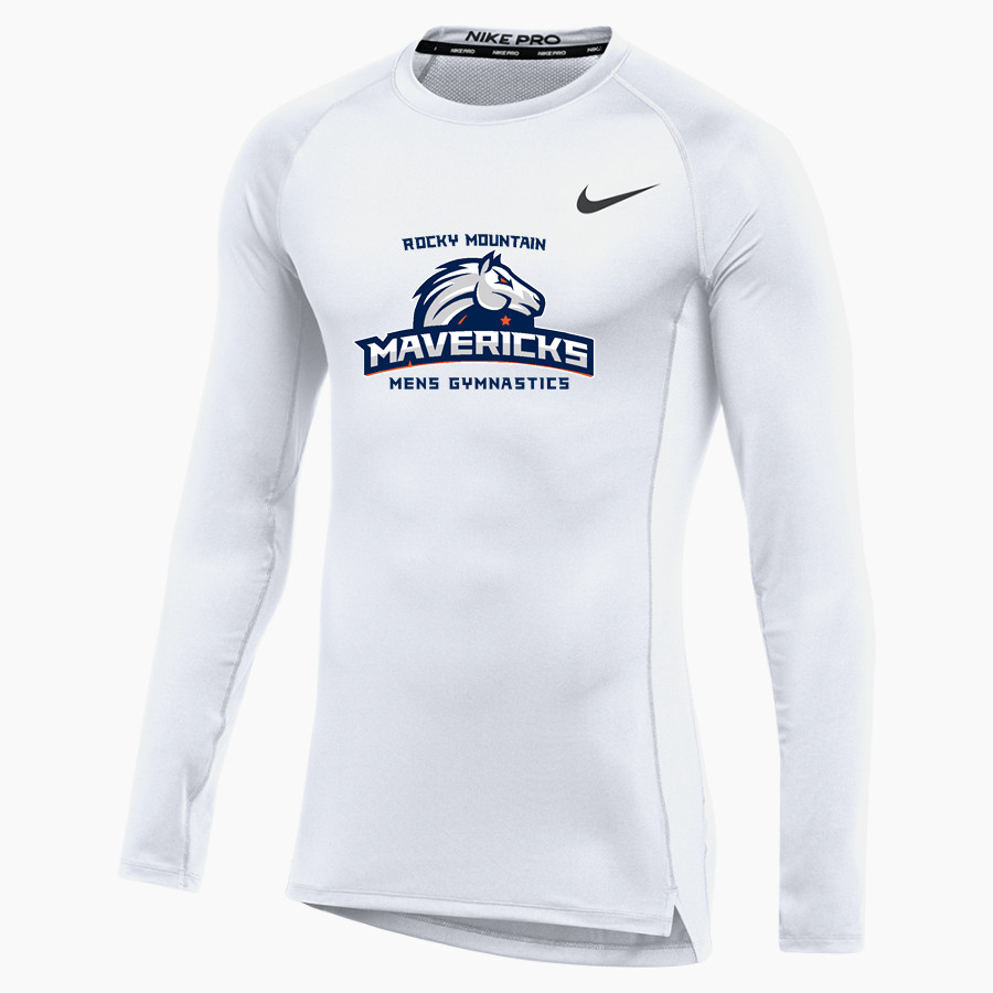 Rocky Mountain Gymnastics <span class="pdp-name-mascot">Rocky Mountain Gymnastics Mavericks</span> Nike Men's Pro Long Sleeve Compression Top