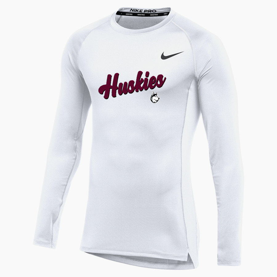 Heartland Huskie Nike Men's Pro Long Sleeve Compression Top