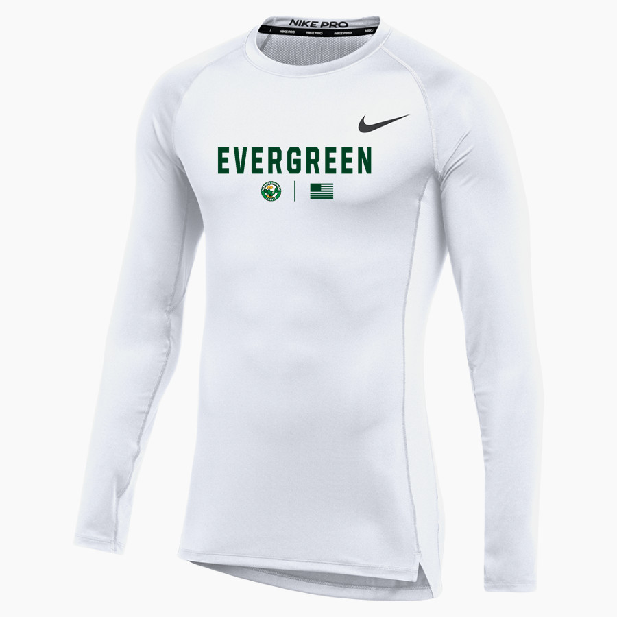 Evergreen Eagles <span class="pdp-name-mascot">Evergreen Elementary Eagles</span> Nike Men's Pro Long Sleeve Compression Top
