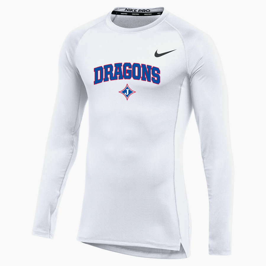 Jefferson Dragons <span class="pdp-name-mascot">Jefferson Dragons</span> Nike Men's Pro Long Sleeve Compression Top