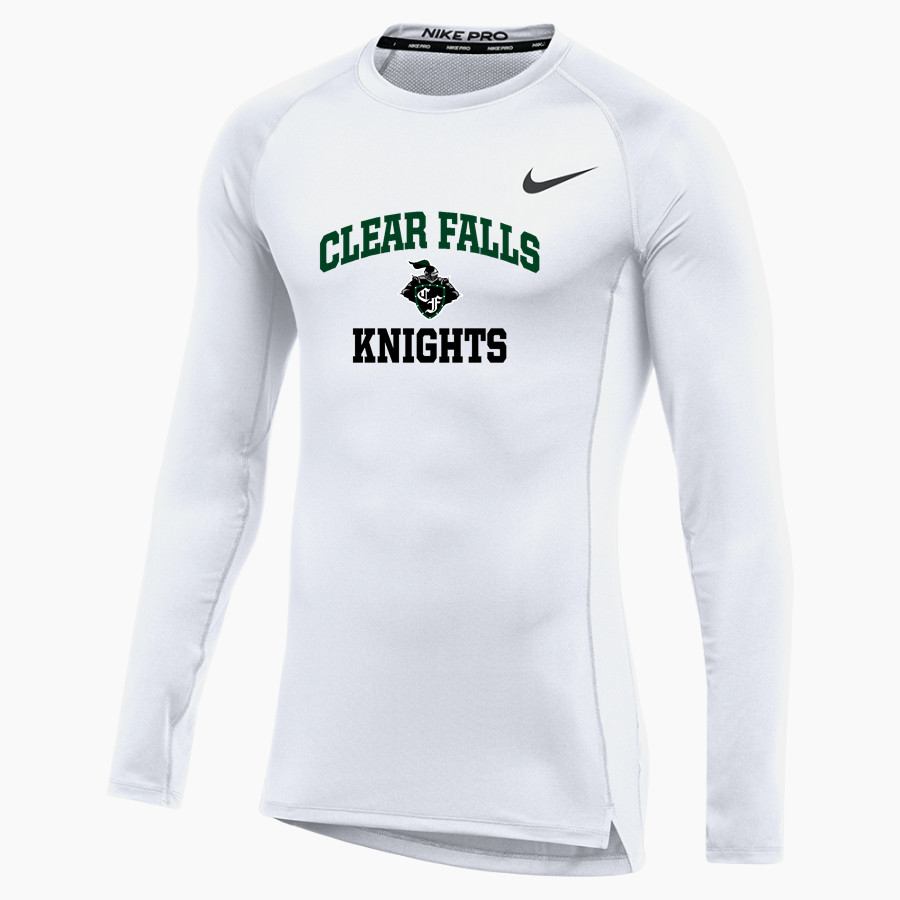CLEAR FALLS HIGH SCHOOL KNIGHTS <span class="pdp-name-mascot">CLEAR FALLS KNIGHTS</span> Nike Men's Pro Long Sleeve Compression Top