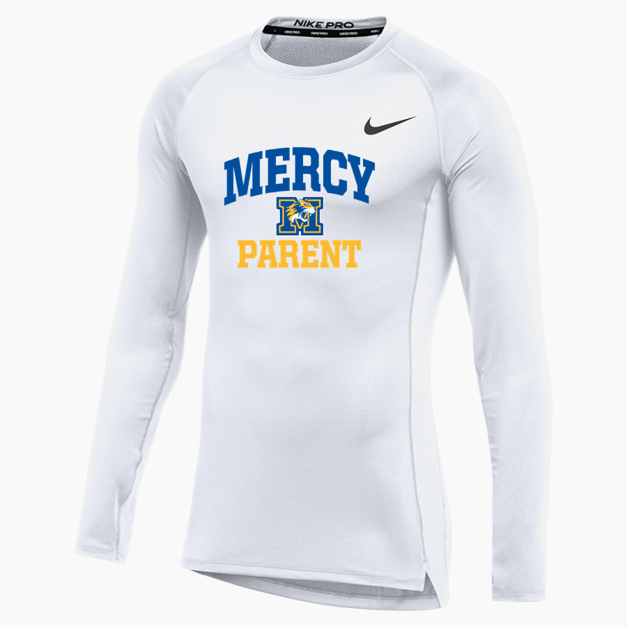 Mercy High School Tigers Online Store Nike Men's Pro Long Sleeve Compression Top