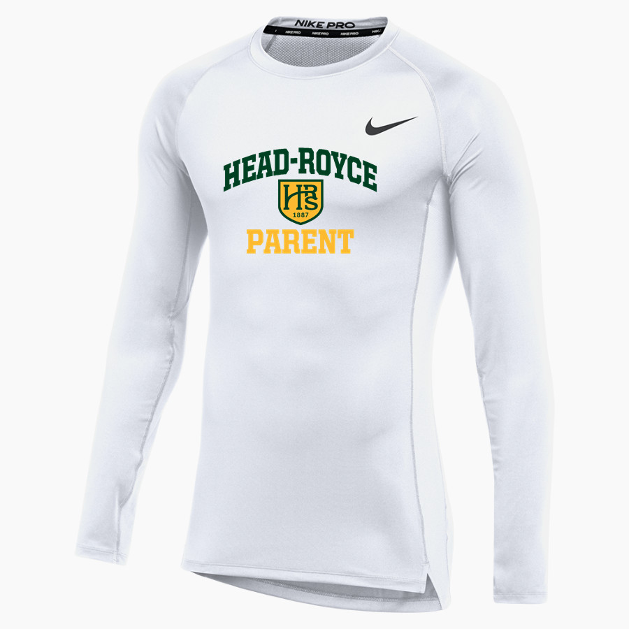 Head-Royce Jayhawks <span class="pdp-name-mascot">Head-Royce Jayhawks</span> Nike Men's Pro Long Sleeve Compression Top