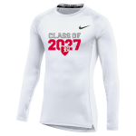 Baylor School Red Raiders <span class="pdp-name-mascot">Baylor School Red Raiders</span> Nike Men's Pro Long Sleeve Compression Top Front Thumbnail