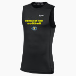 Cohasset Hull Softball Nike Men's Pro Sleeveless Compression Top Front Thumbnail