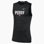 PERRY HIGH SCHOOL MAROONS <span class="pdp-name-mascot">PERRY MAROONS</span> Nike Men's Pro Sleeveless Compression Top Front Thumbnail
