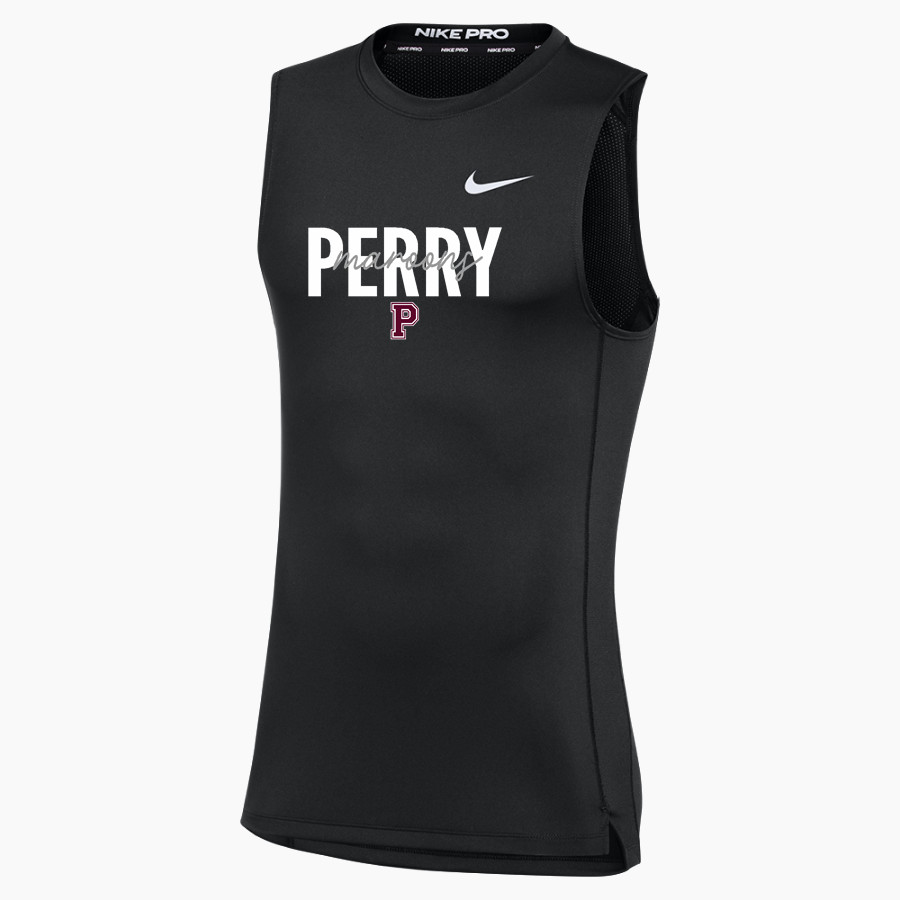 PERRY HIGH SCHOOL MAROONS <span class="pdp-name-mascot">PERRY MAROONS</span> Nike Men's Pro Sleeveless Compression Top
