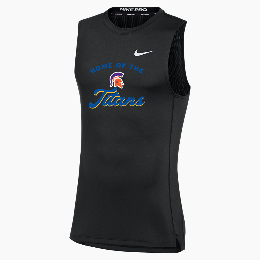 SHILOH HIGH SCHOOL TITANS <span class="pdp-name-mascot">SHILOH TITANS </span> Nike Men's Pro Sleeveless Compression Top